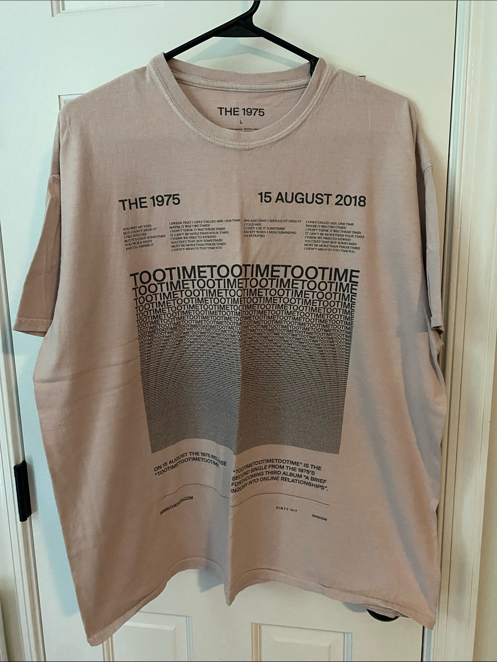 The 1975 band t-shirt